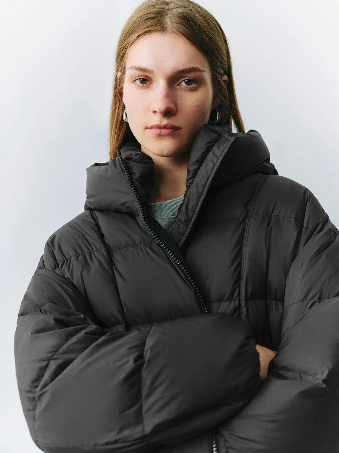 Zip Up Padded Down Outerwear sold by Urban Revivo product image thumbnail 5