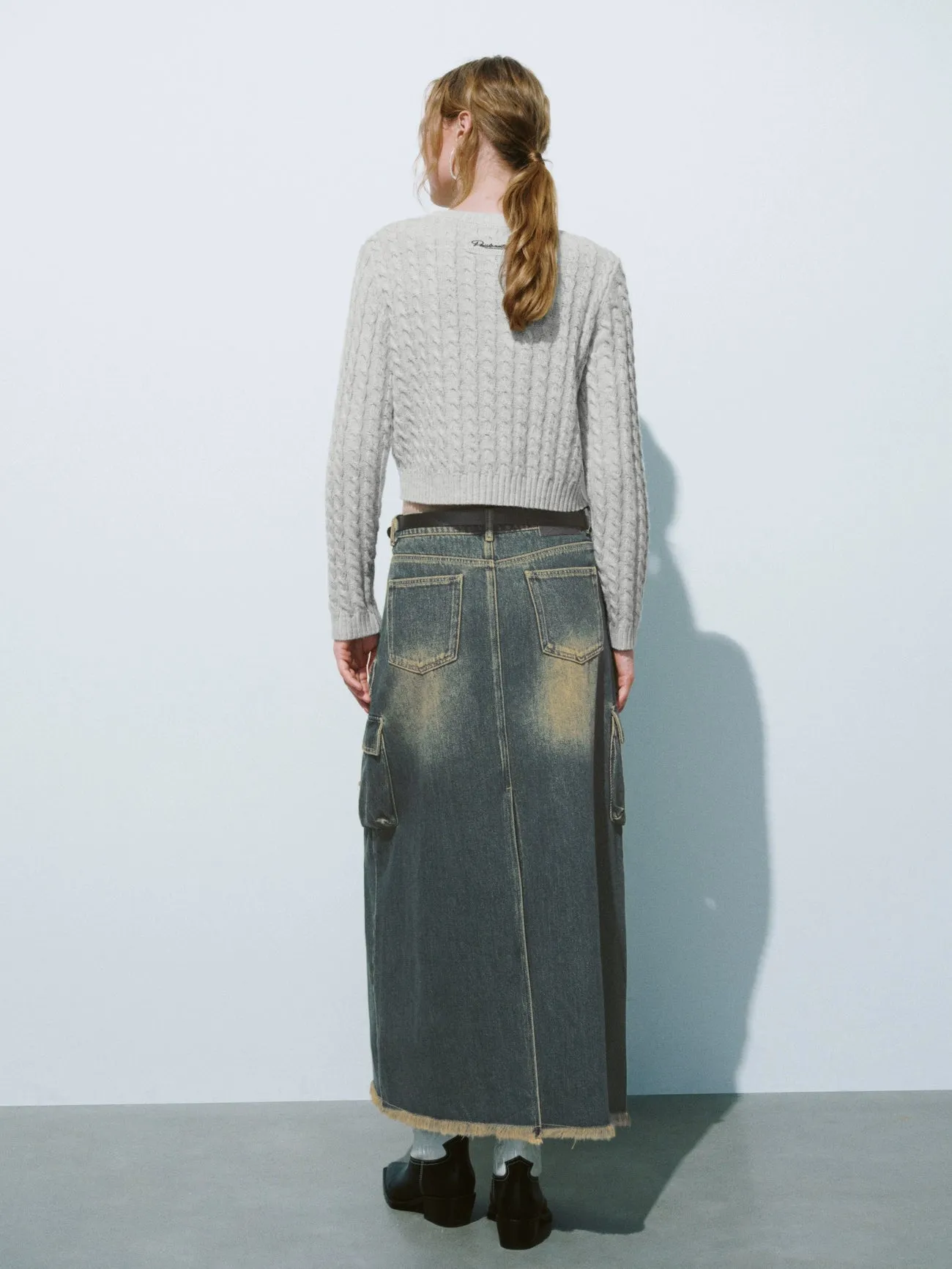 Washed Denim Skirts sold by Urban Revivo product image thumbnail 5