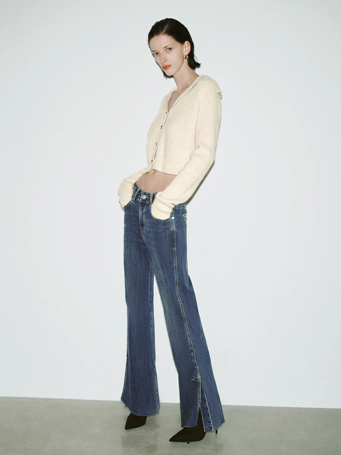 Wide Lapel Knitted Cardigans sold by Urban Revivo product image thumbnail 4