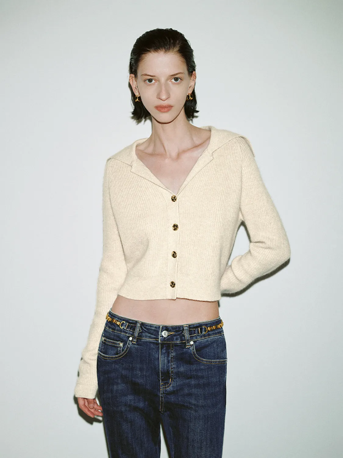 Wide Lapel Knitted Cardigans sold by Urban Revivo