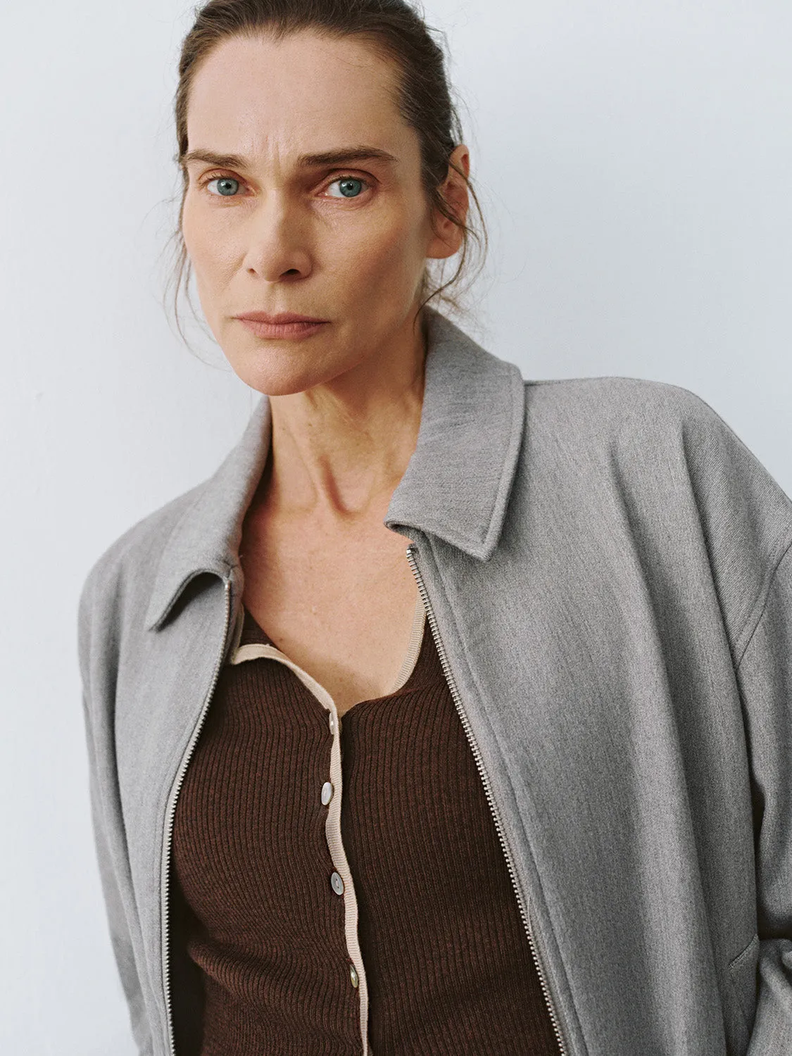 Zip Up Drawstring Hem Jackets sold by Urban Revivo product image thumbnail 5