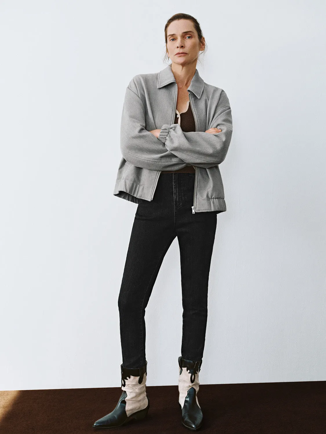 Zip Up Drawstring Hem Jackets sold by Urban Revivo product image thumbnail 4