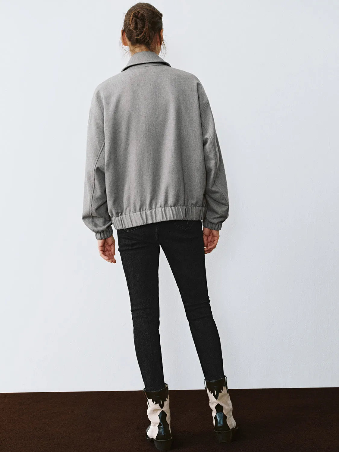 Zip Up Drawstring Hem Jackets sold by Urban Revivo product image thumbnail 3