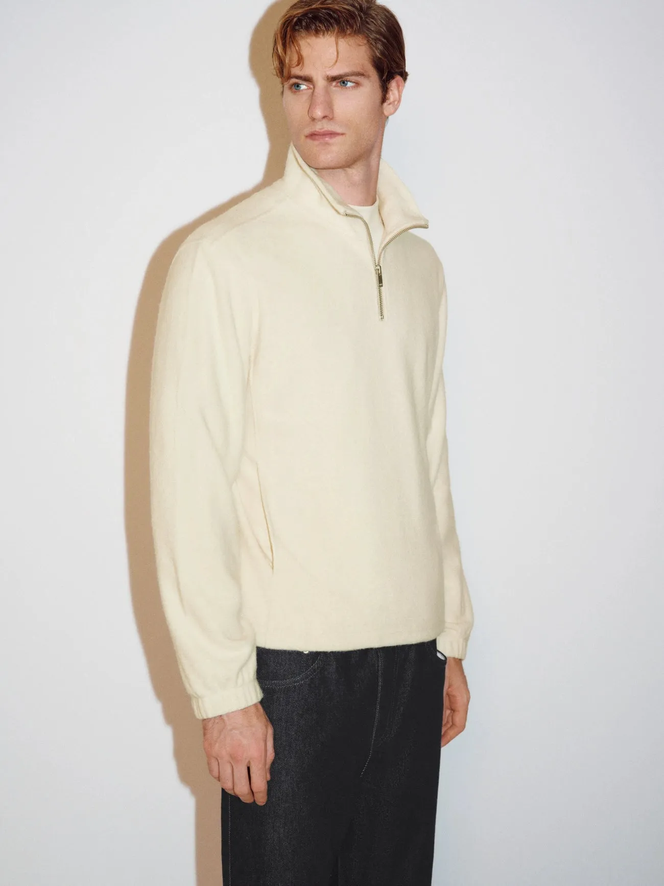 Zip Half Placket Sweatshirts sold by Urban Revivo product image thumbnail 3