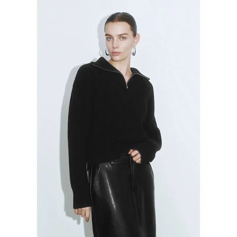Zip Up Front Knitted T-Shirts sold by Urban Revivo product image thumbnail 5