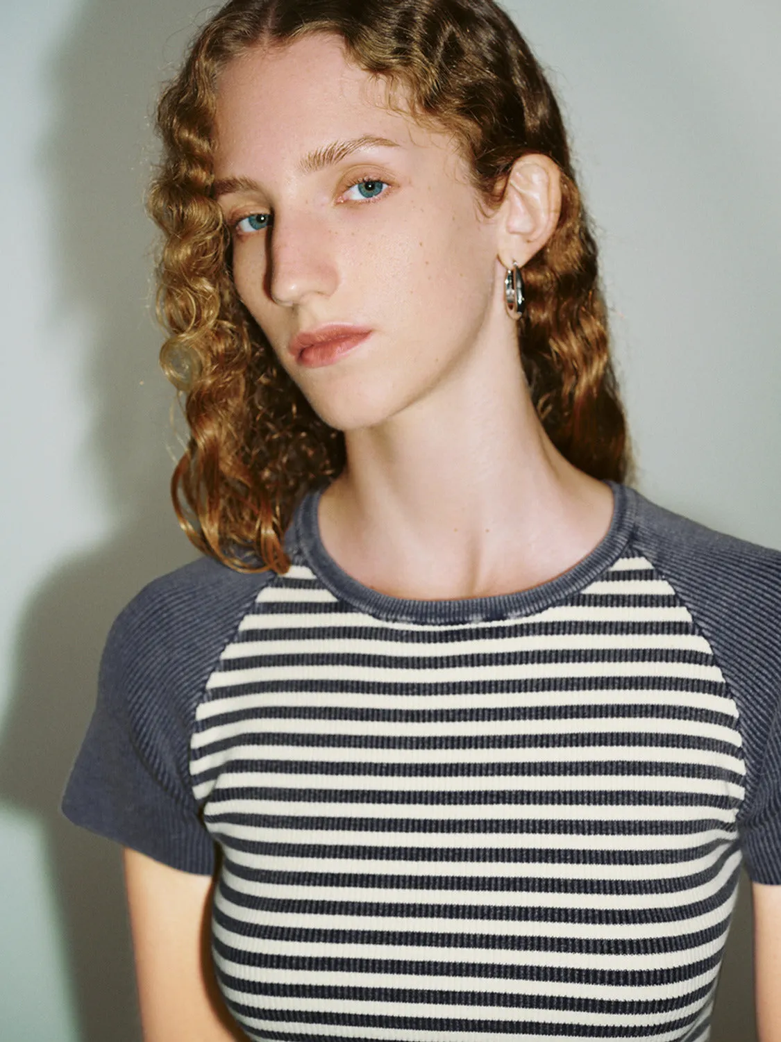 Striped Skinny Knitted T-Shirts sold by Urban Revivo product image thumbnail 5