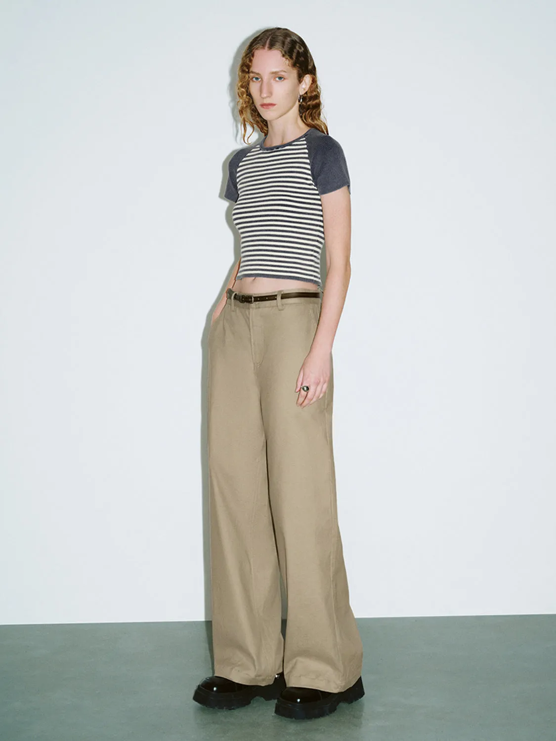 Striped Skinny Knitted T-Shirts sold by Urban Revivo product image thumbnail 4