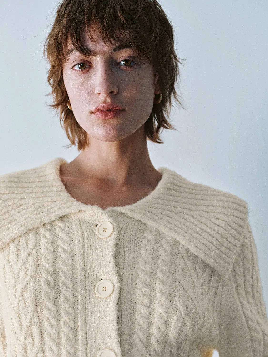 Wide Lapel Knitted Cardigans sold by Urban Revivo product image thumbnail 5