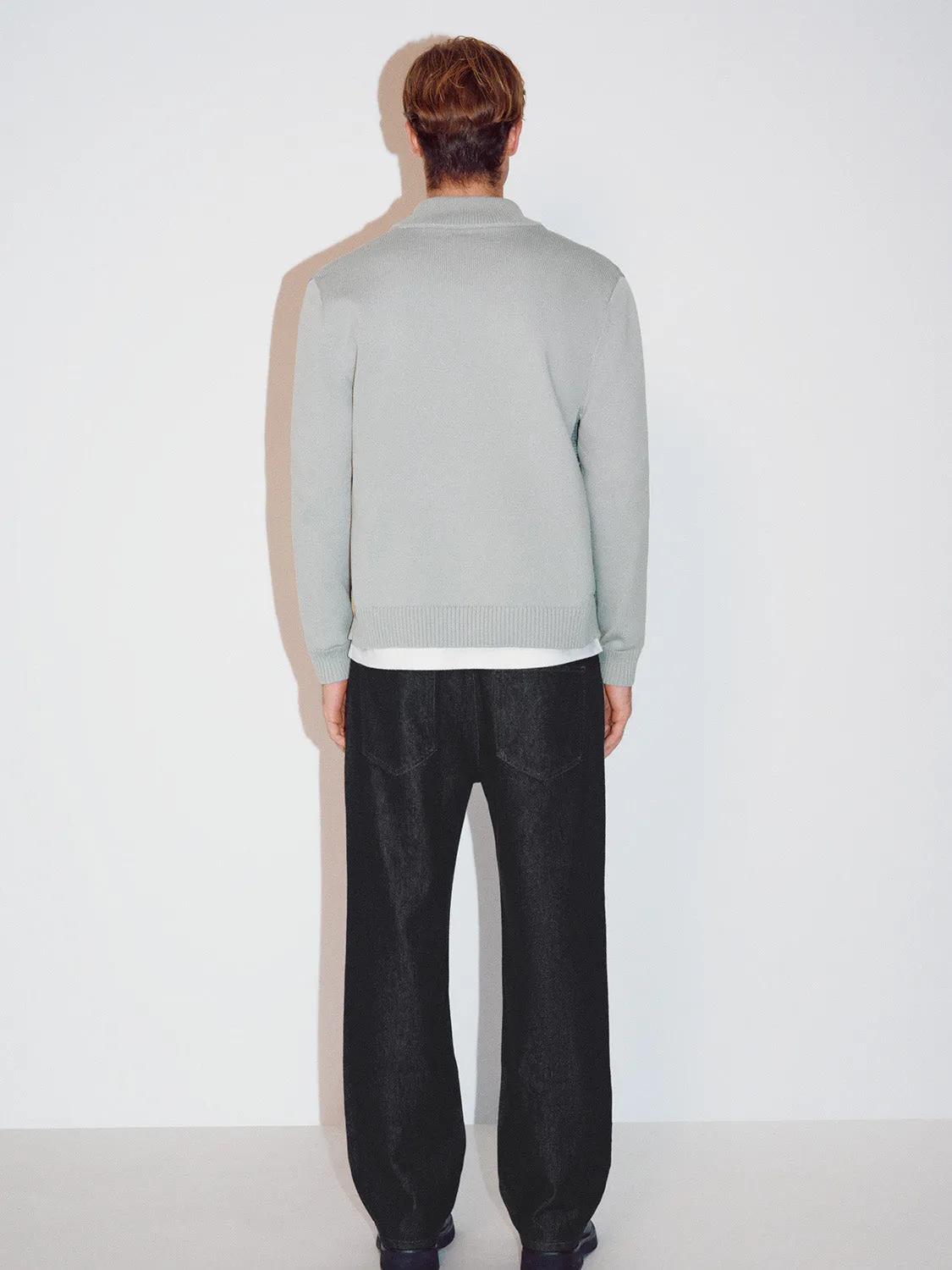 Zip Up Knitted Cardigans sold by Urban Revivo product image thumbnail 3
