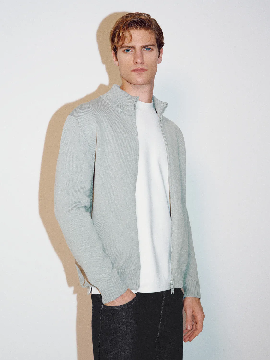 Zip Up Knitted Cardigans sold by Urban Revivo product image thumbnail 2