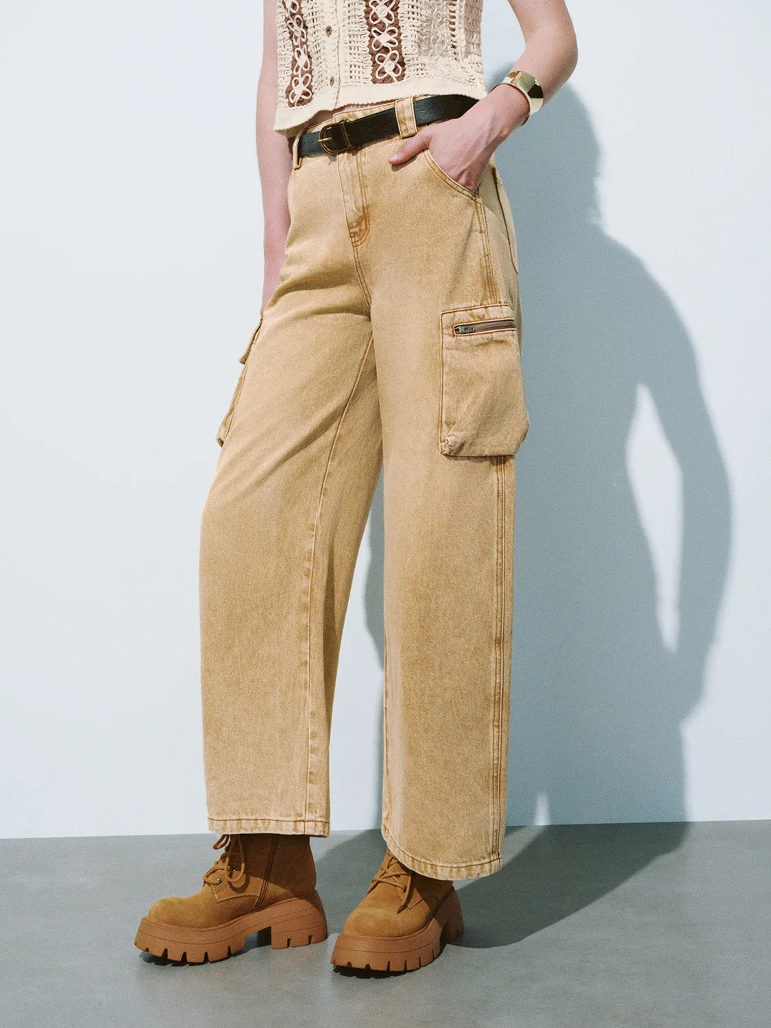 Side Pocket Denim Jeans sold by Urban Revivo product image thumbnail 3