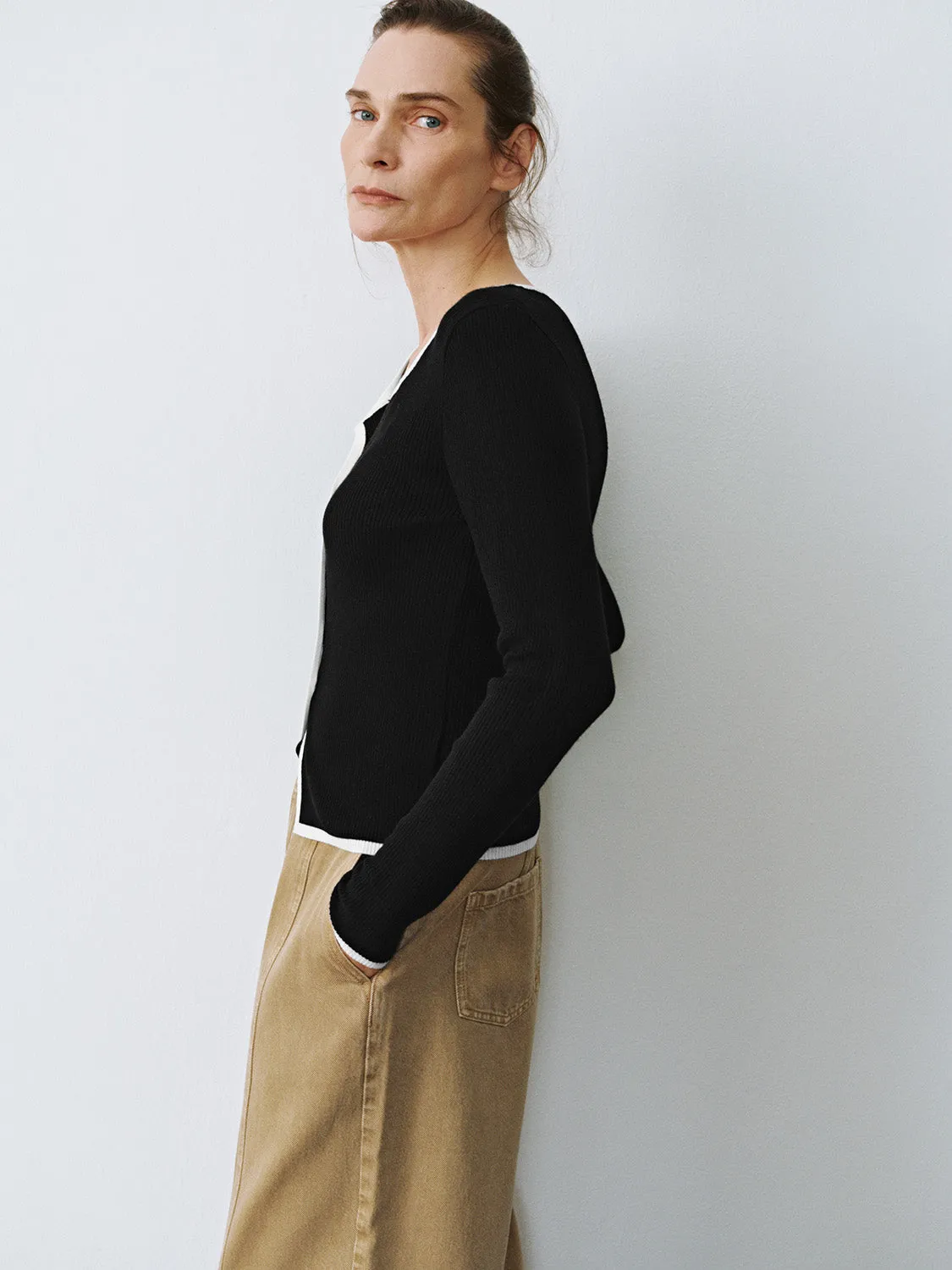 Skinny Knitted Cardigans sold by Urban Revivo product image thumbnail 2