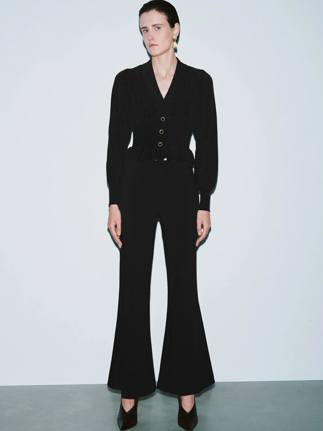 Skinny Ruffle Hem Knitted T-Shirts sold by Urban Revivo product image thumbnail 4