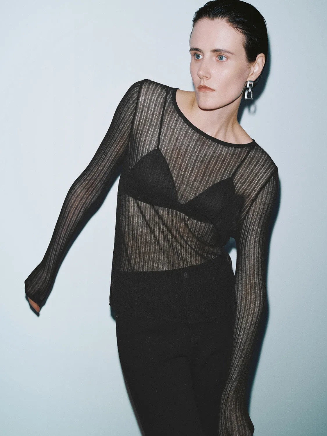 Skinny Knitted T-Shirts sold by Urban Revivo product image thumbnail 2