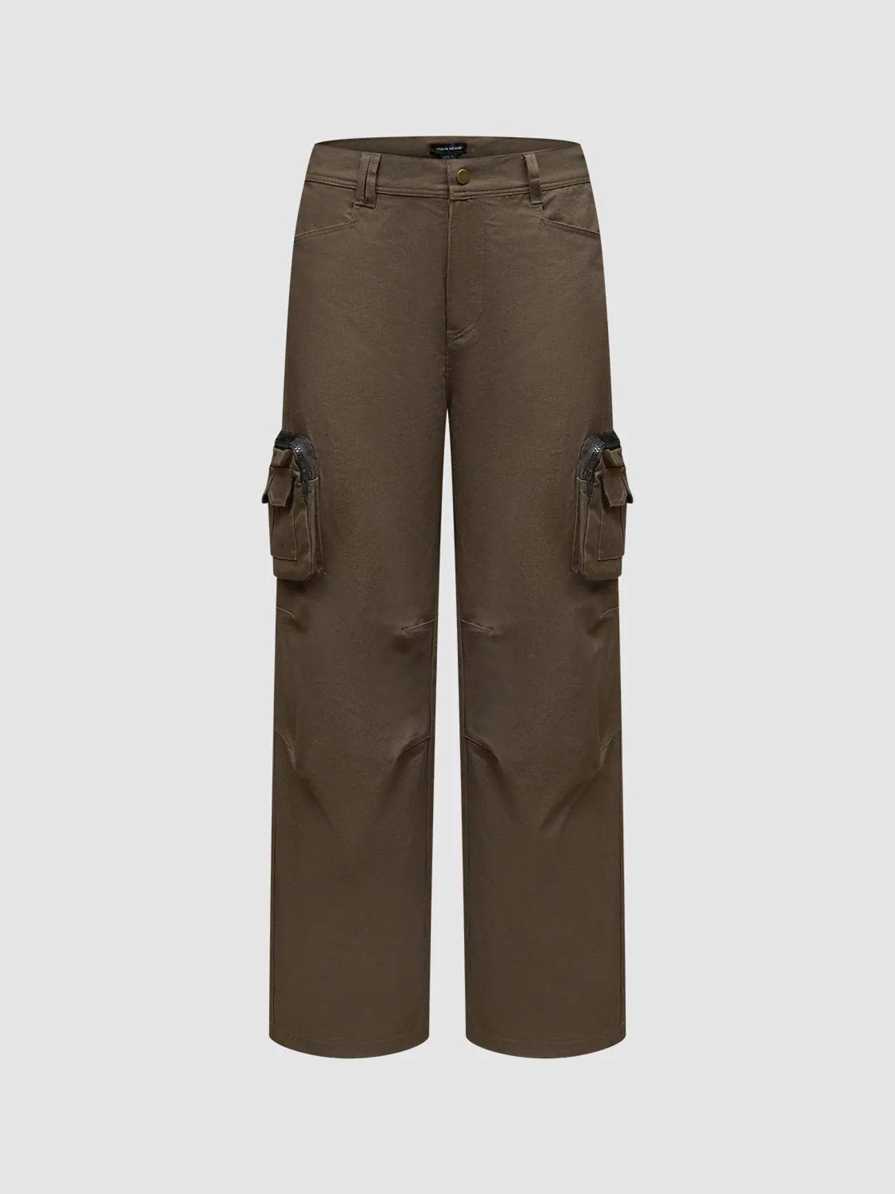 Side Pocket Wide-Leg Pants sold by Urban Revivo