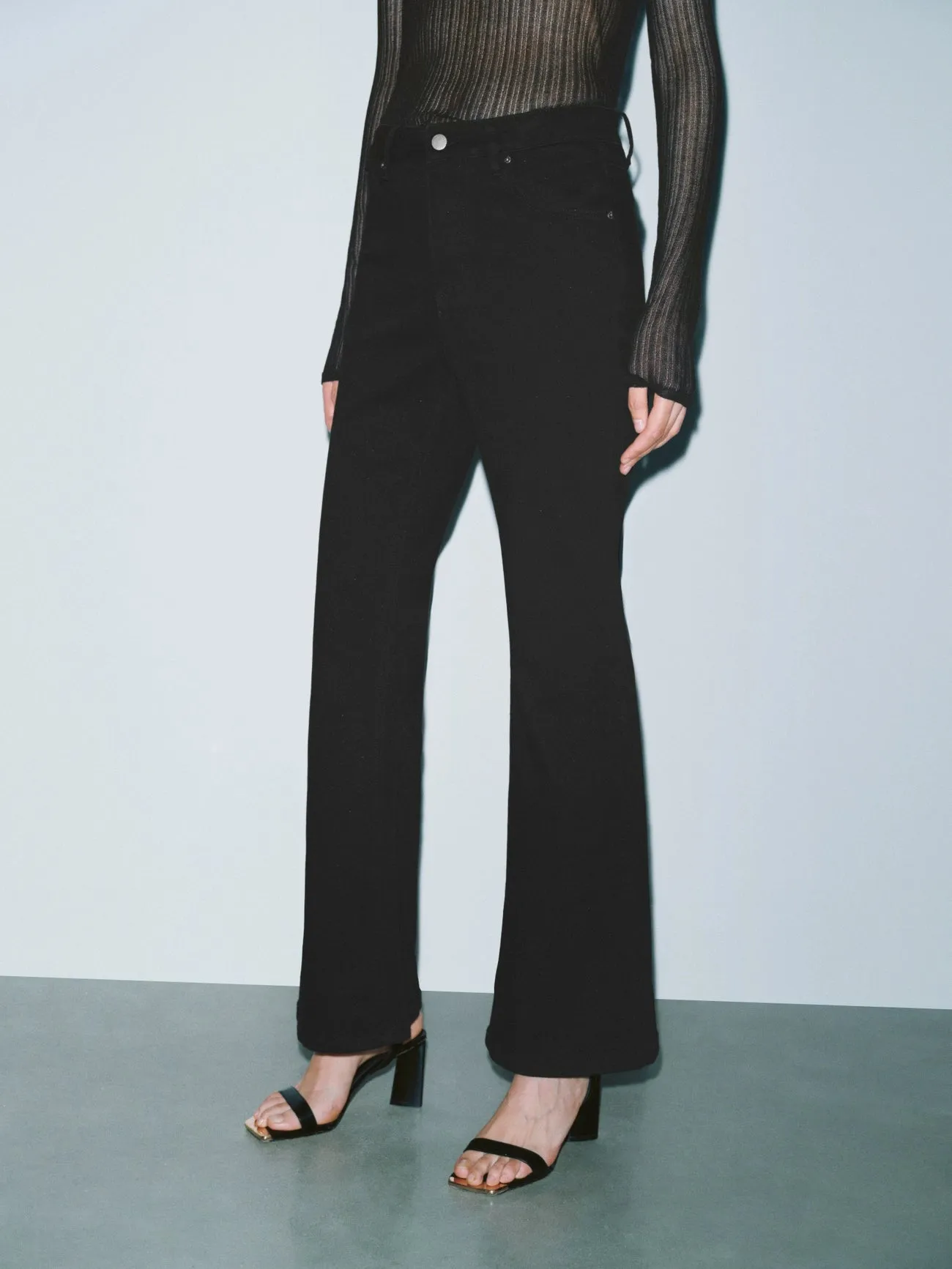 Skinny Flared Leg Jeans sold by Urban Revivo product image thumbnail 3