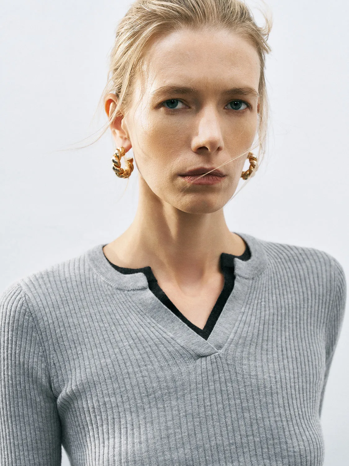 Skinny Knitted T-Shirts sold by Urban Revivo product image thumbnail 5