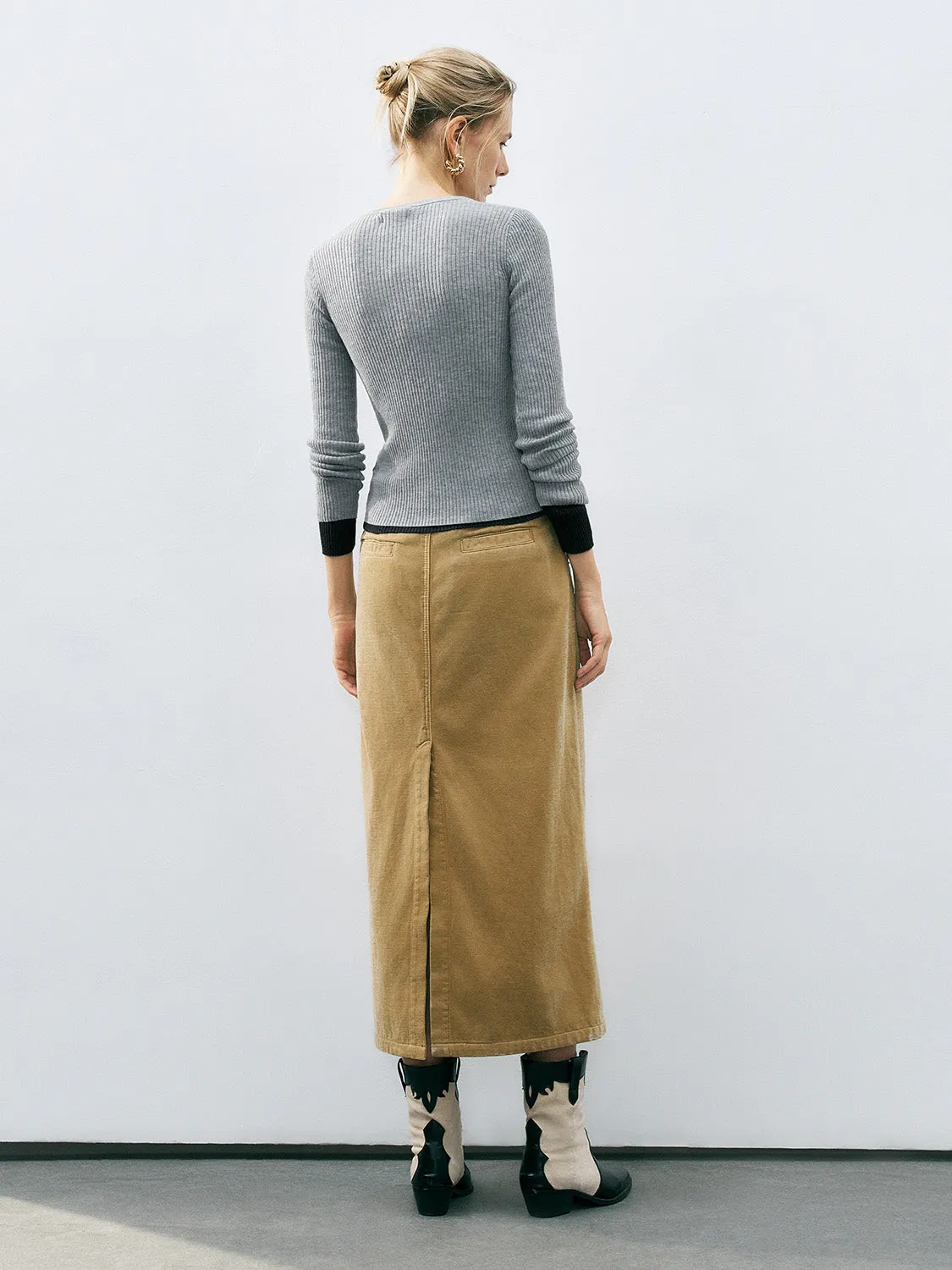 Skinny Knitted T-Shirts sold by Urban Revivo product image thumbnail 3