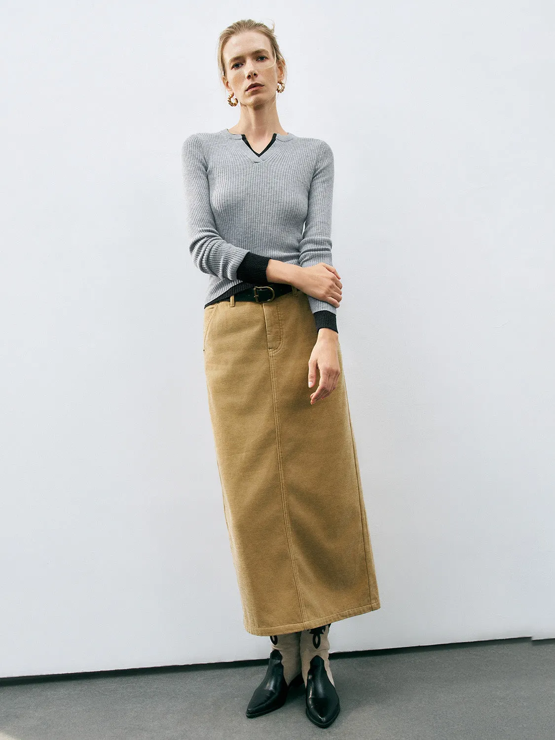 Skinny Knitted T-Shirts sold by Urban Revivo product image thumbnail 4