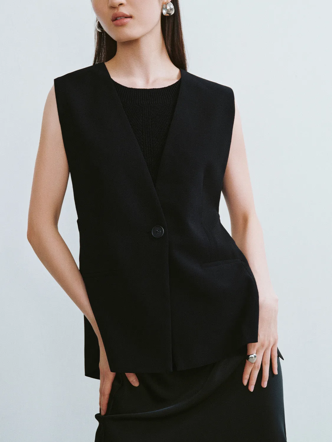 Sleeveless Glamor Vests sold by Urban Revivo