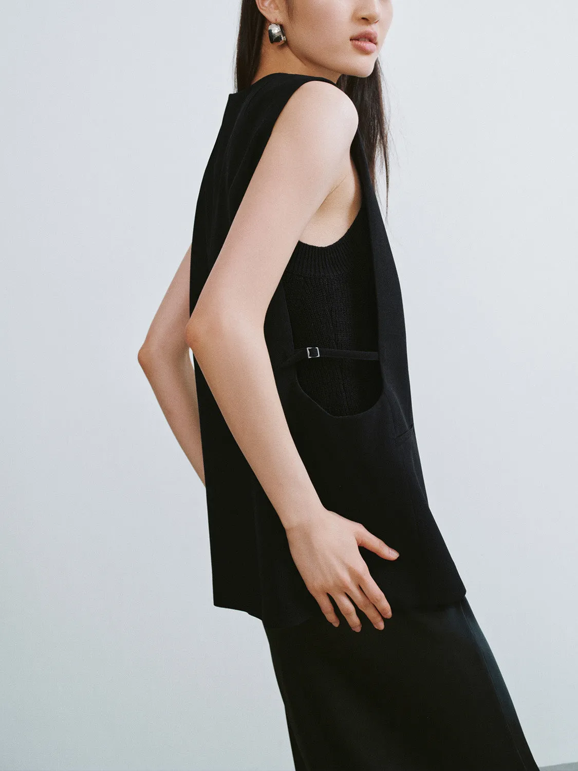 Sleeveless Glamor Vests sold by Urban Revivo product image thumbnail 2