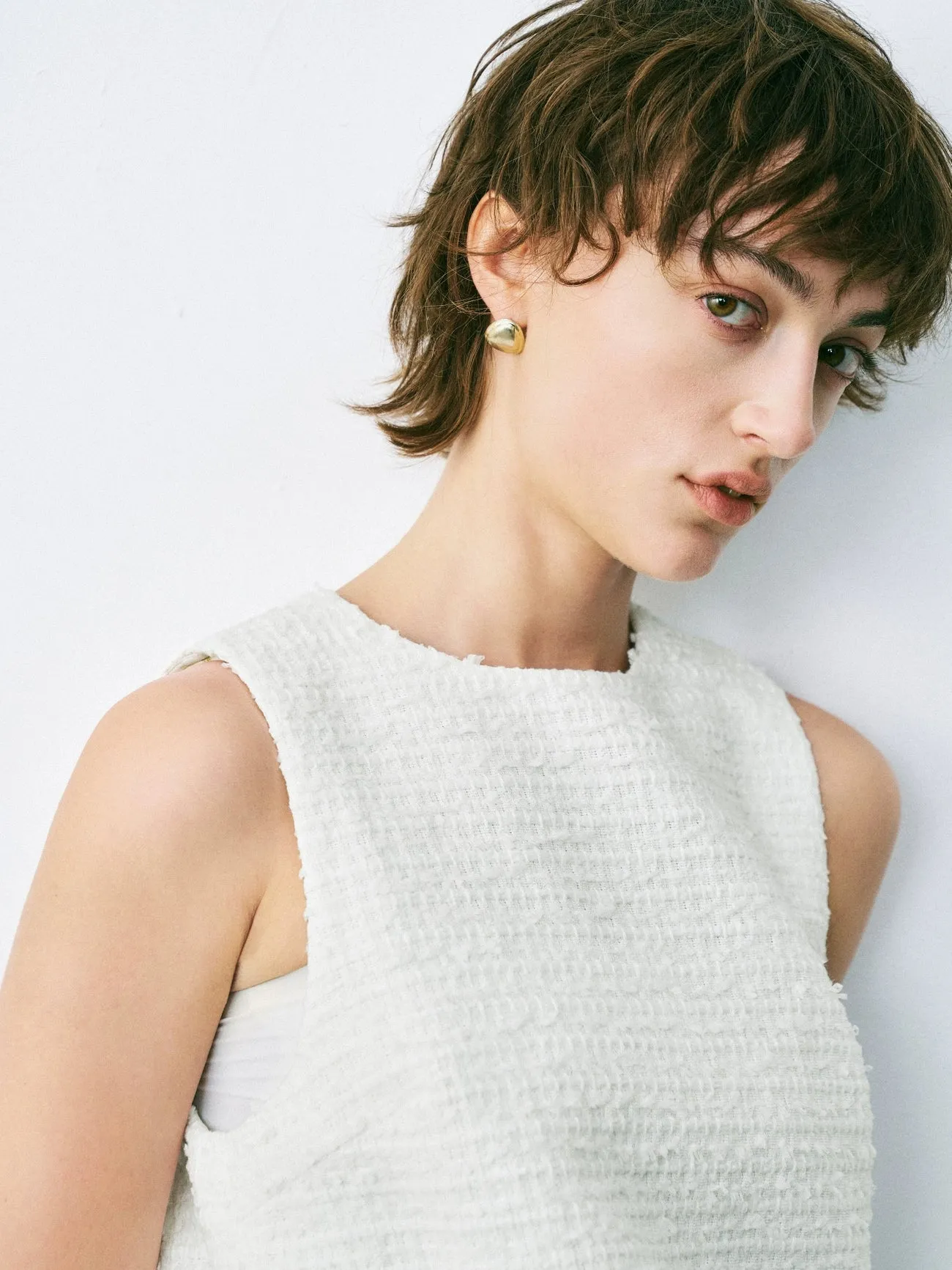 Ruffle Tweed A-Line Dresses sold by Urban Revivo product image thumbnail 4