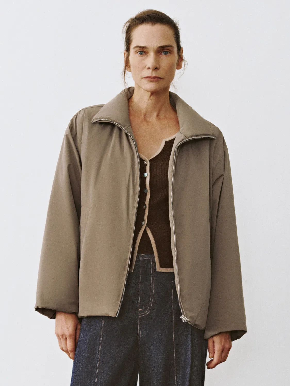 Shirt Collar Padded Coats sold by Urban Revivo