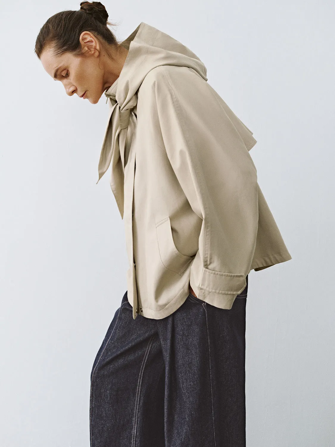 Ruffle Decor Zip Half Placket Jackets sold by Urban Revivo product image thumbnail 2