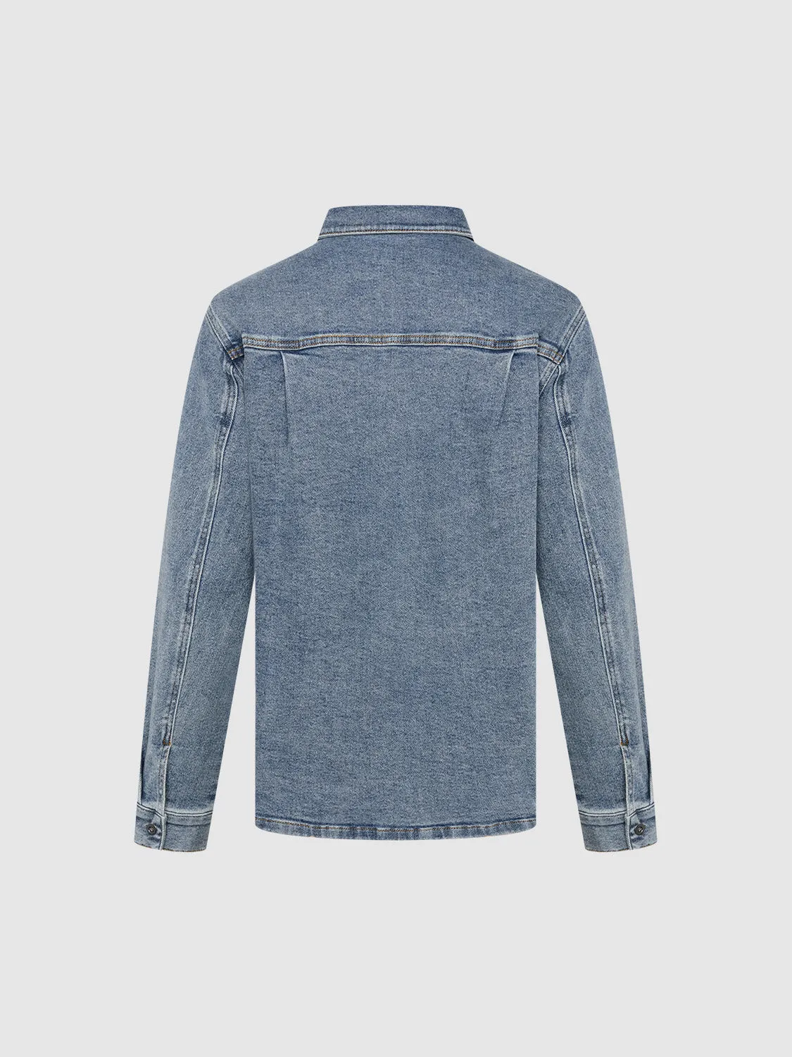 Regular Button Denim Shirts sold by Urban Revivo product image thumbnail 2