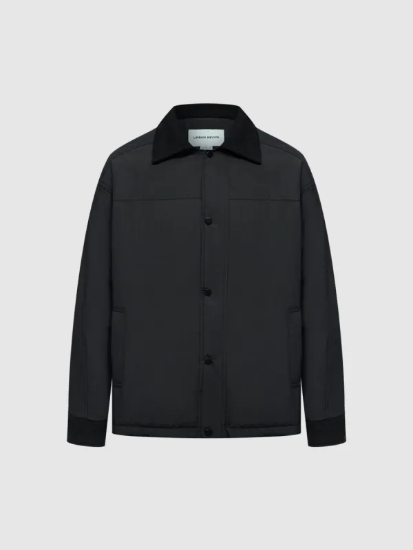 Shirt Collar Padded Coats sold by Urban Revivo