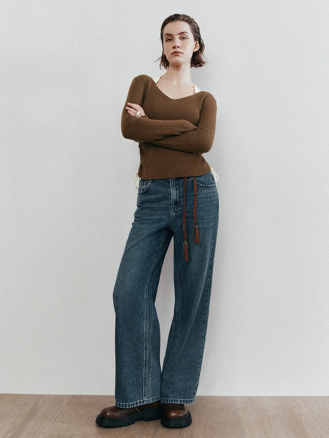 Rib Knitted T-Shirts sold by Urban Revivo product image thumbnail 4