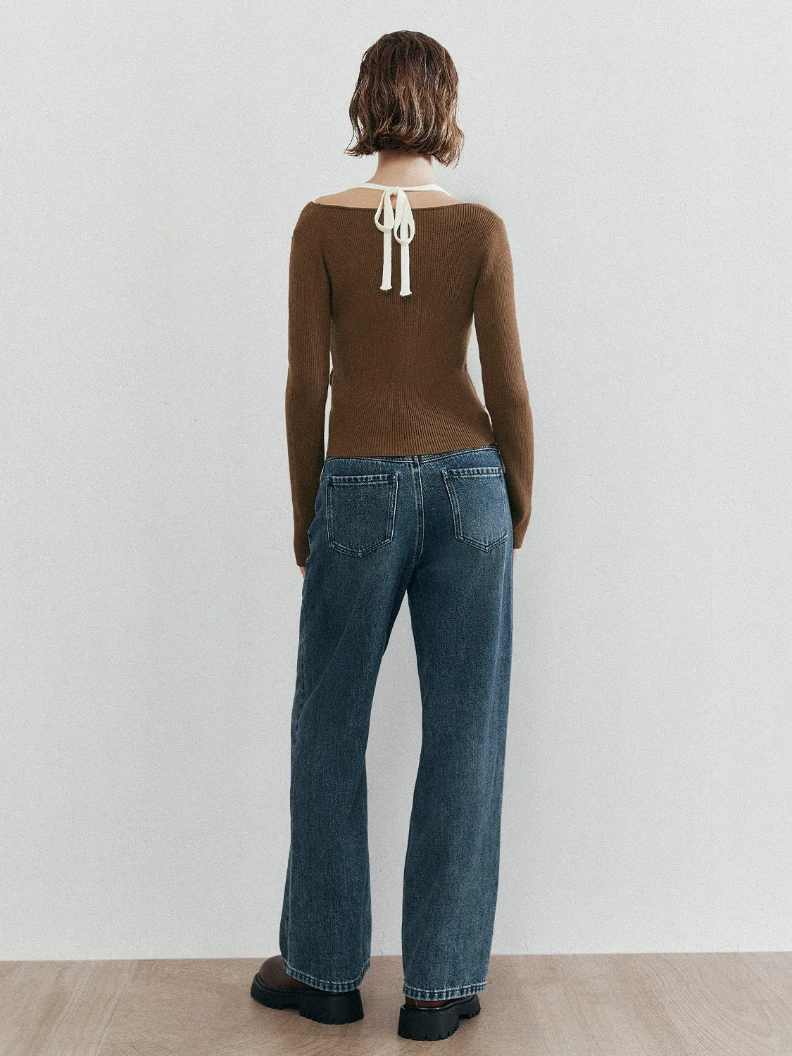 Rib Knitted T-Shirts sold by Urban Revivo product image thumbnail 3