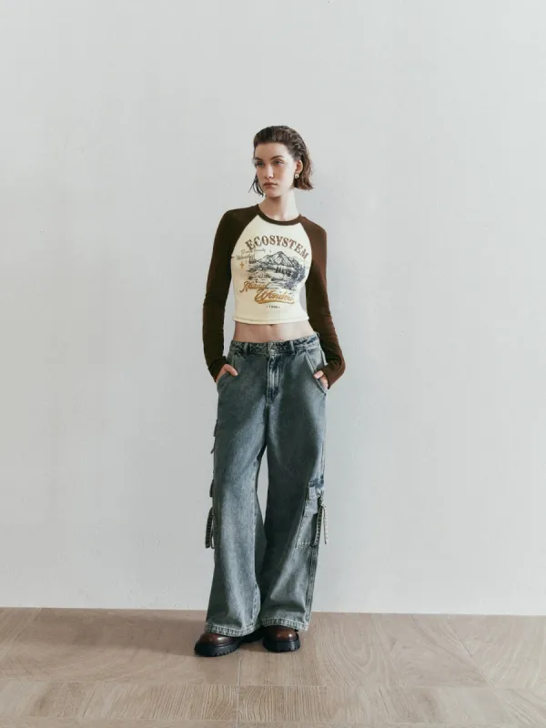 Raglan Sleeve Skinny T-Shirts sold by Urban Revivo