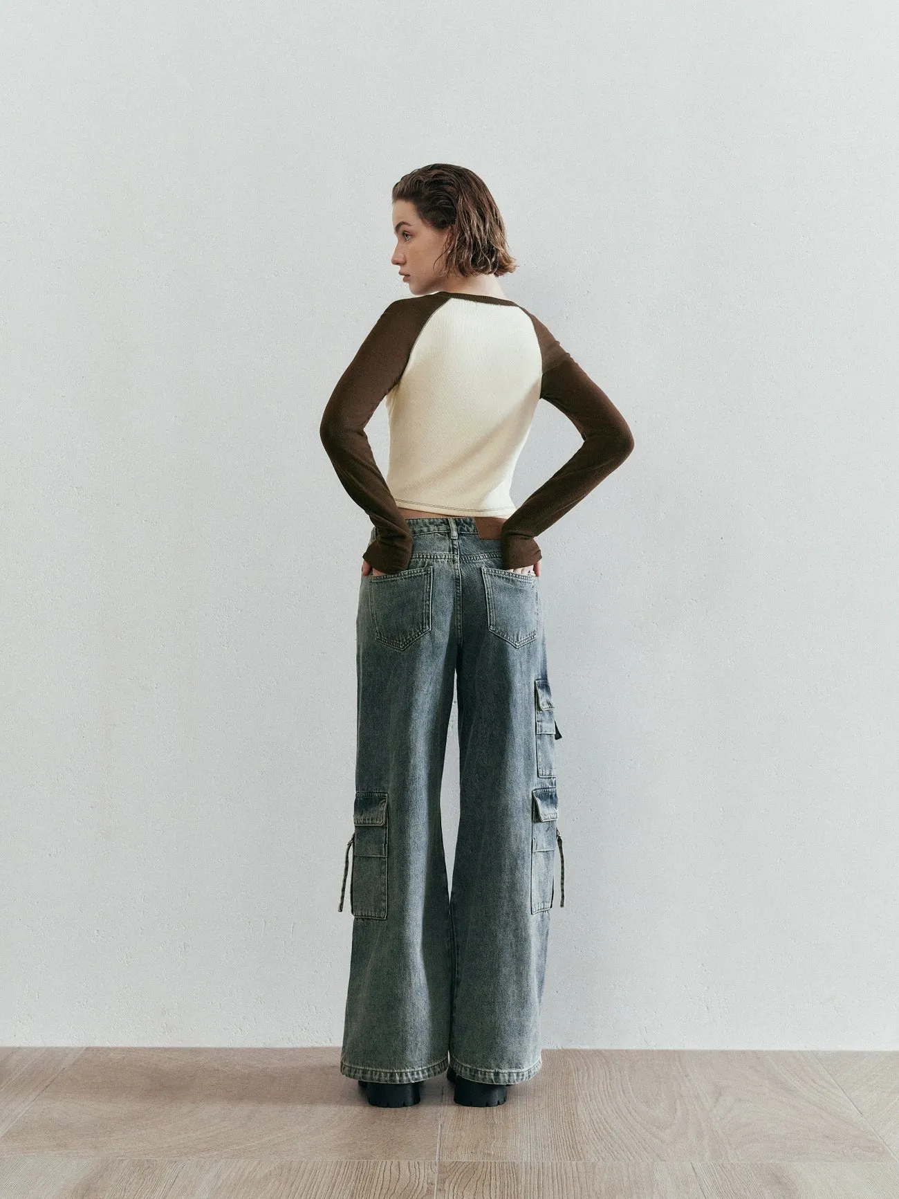 Raglan Sleeve Skinny T-Shirts sold by Urban Revivo product image thumbnail 4