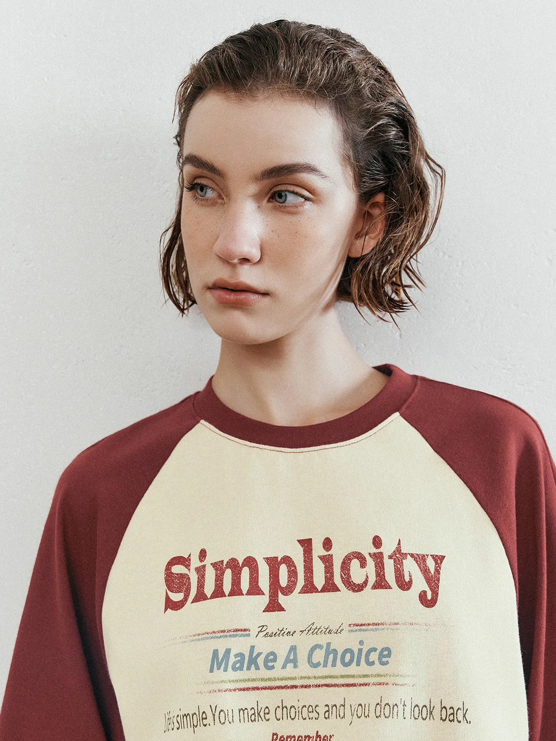 Raglan Sleeve Loose T-Shirts sold by Urban Revivo product image thumbnail 5