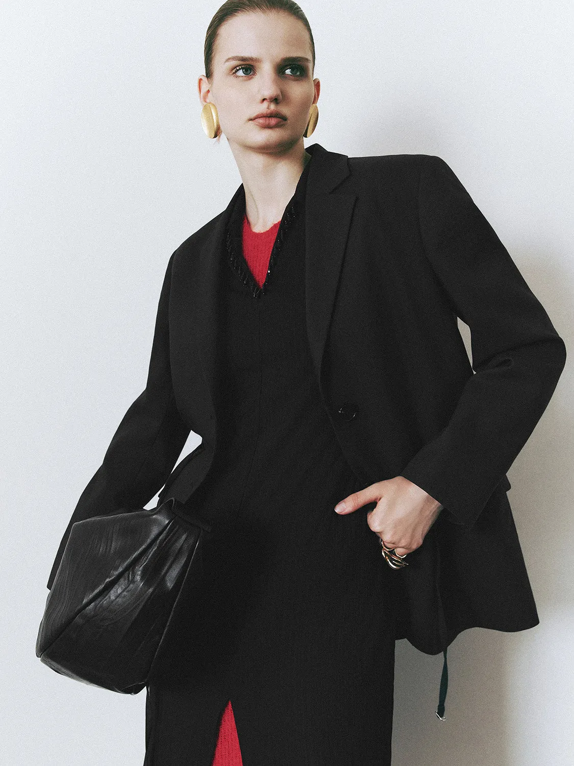 Notched Collar Blazers sold by Urban Revivo product image thumbnail 5