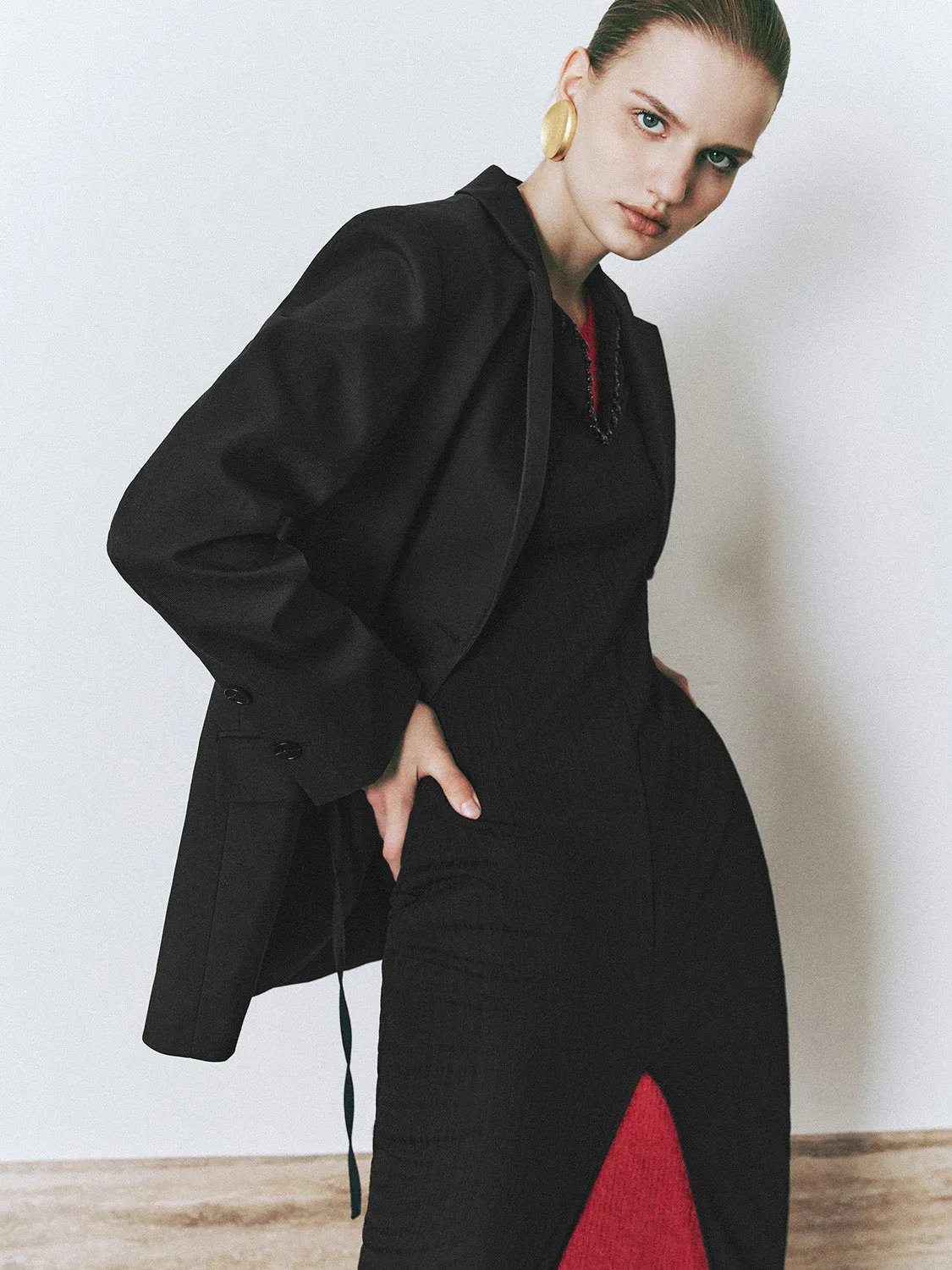 Notched Collar Blazers sold by Urban Revivo product image thumbnail 2