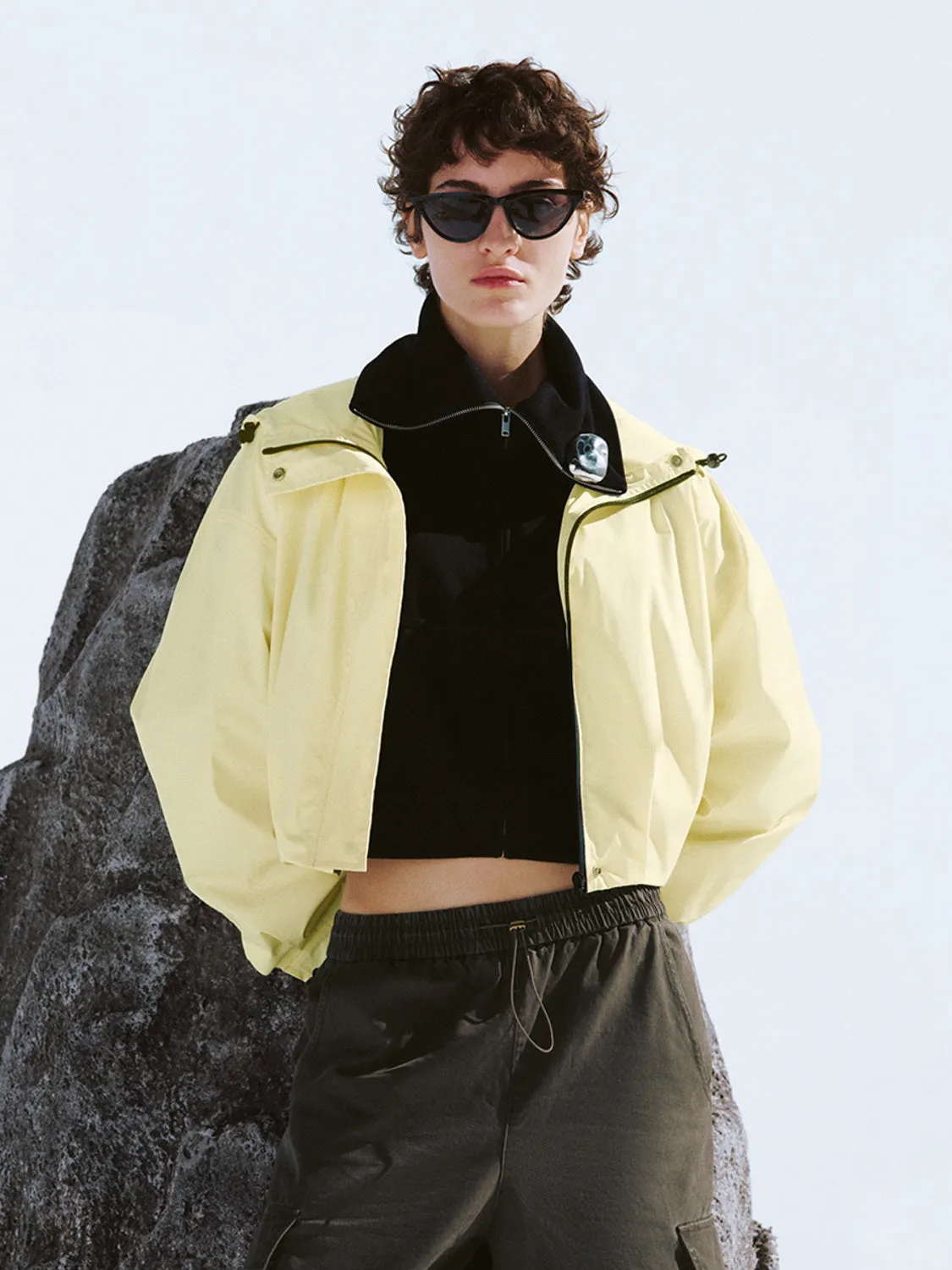 Outdoor Cropped Utility Jacket sold by Urban Revivo product image thumbnail 3