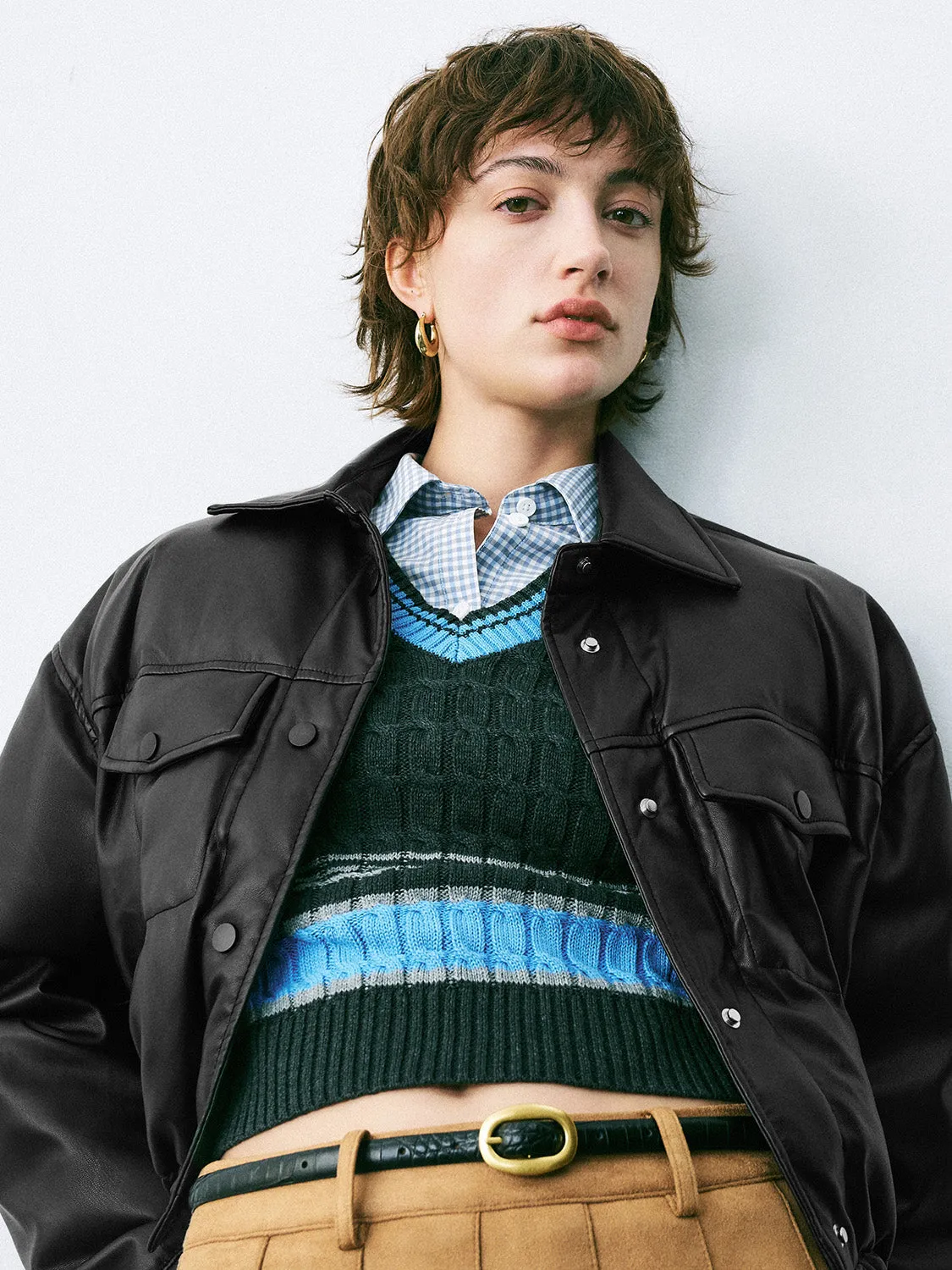 Leather Down Outerwear sold by Urban Revivo product image thumbnail 5