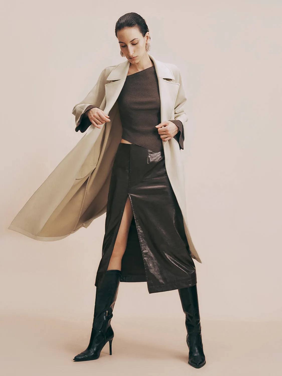 Open Front Long Coats sold by Urban Revivo product image thumbnail 3