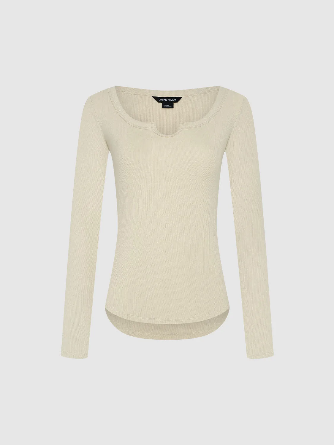 Long Sleeve Skinny T-Shirts sold by Urban Revivo product image thumbnail 3