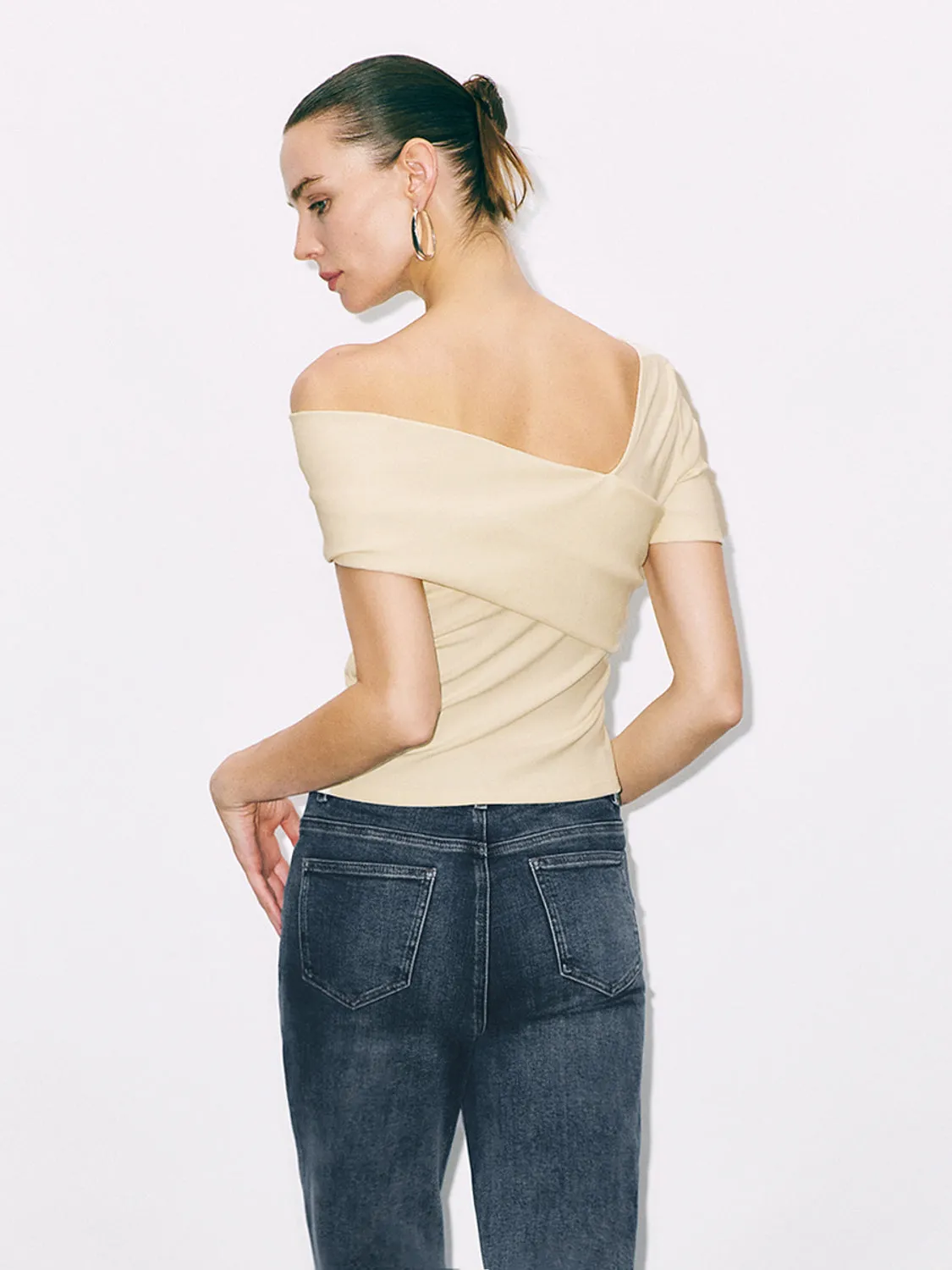 Off Shoulder Skinny T-Shirts sold by Urban Revivo product image thumbnail 2
