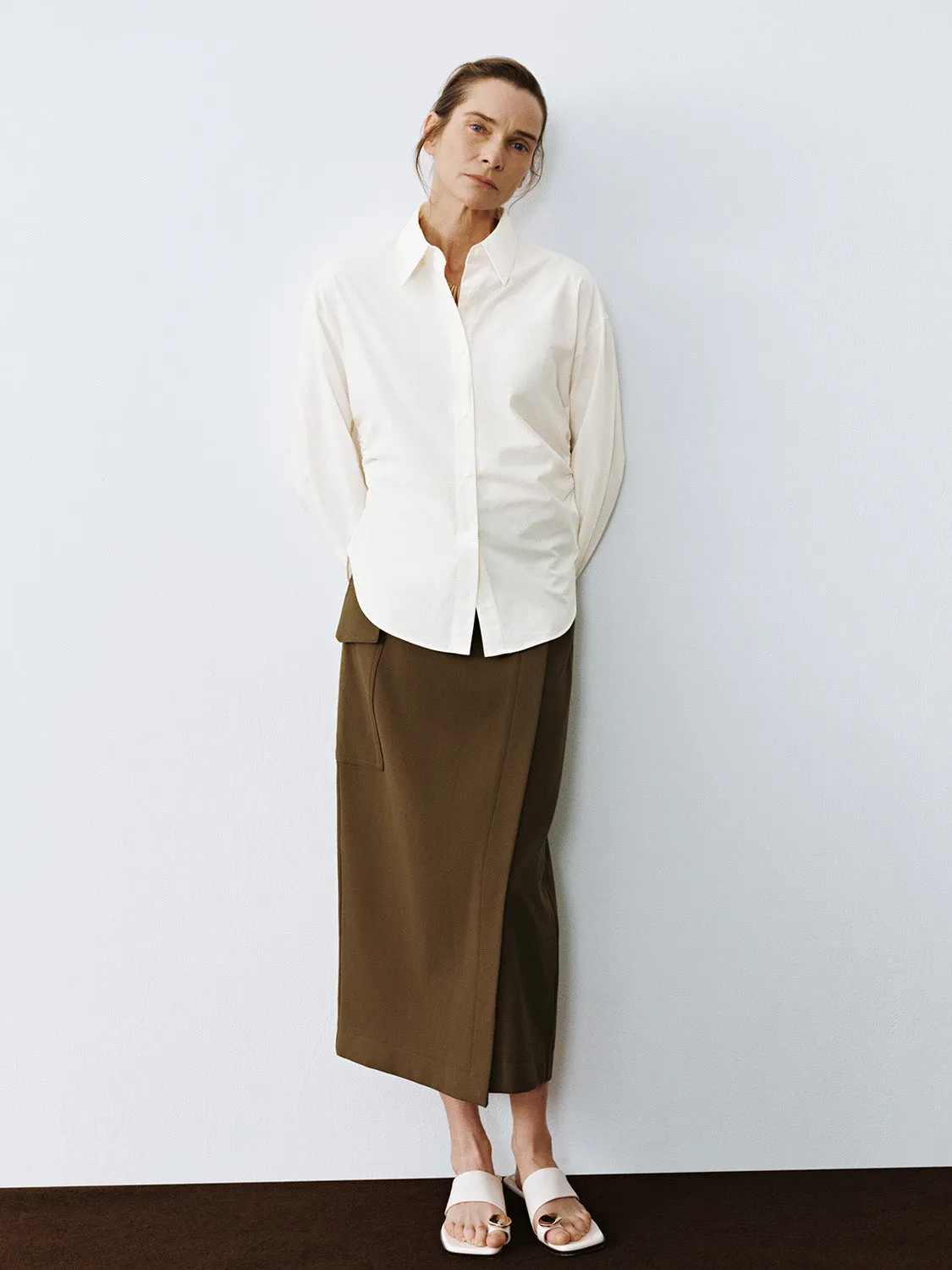 Loose Button Up Shirts sold by Urban Revivo product image thumbnail 4