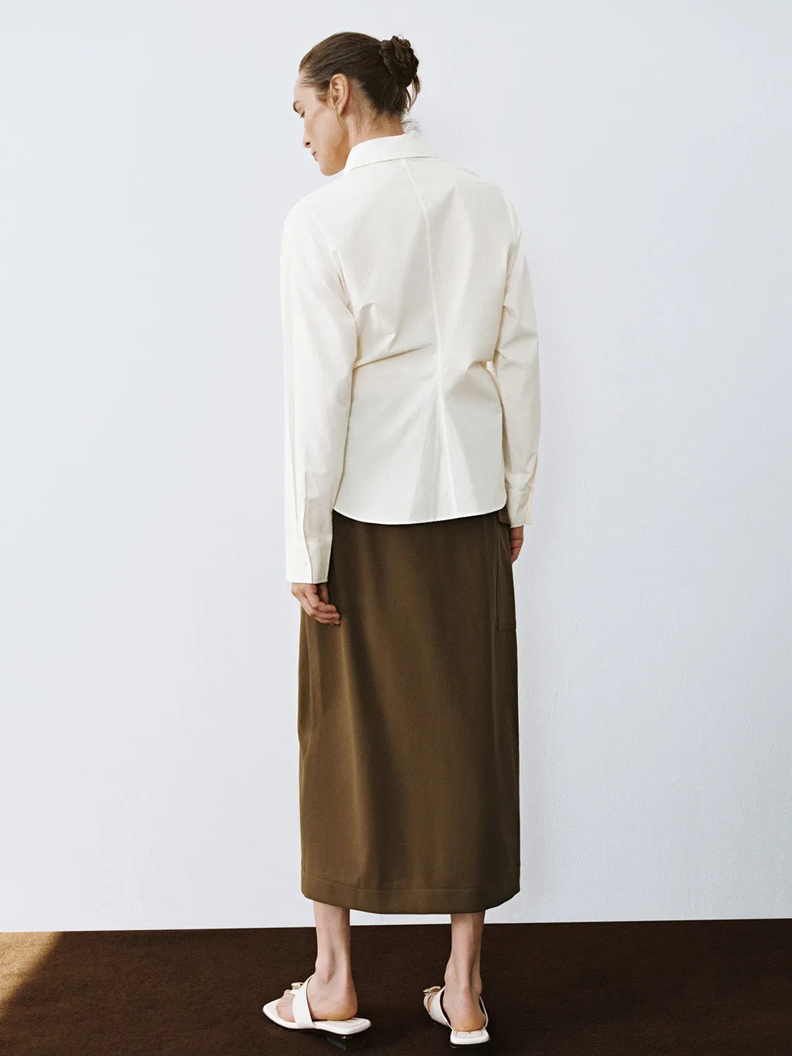 Loose Button Up Shirts sold by Urban Revivo product image thumbnail 3