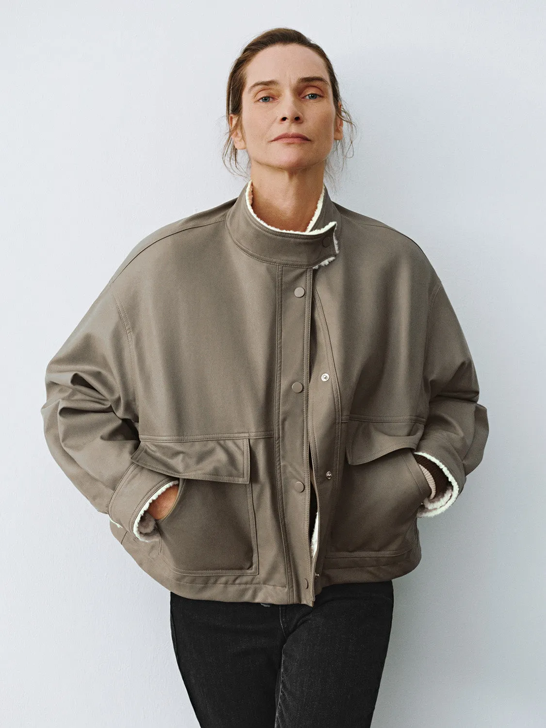 Leather Sherpa Lining Jackets sold by Urban Revivo