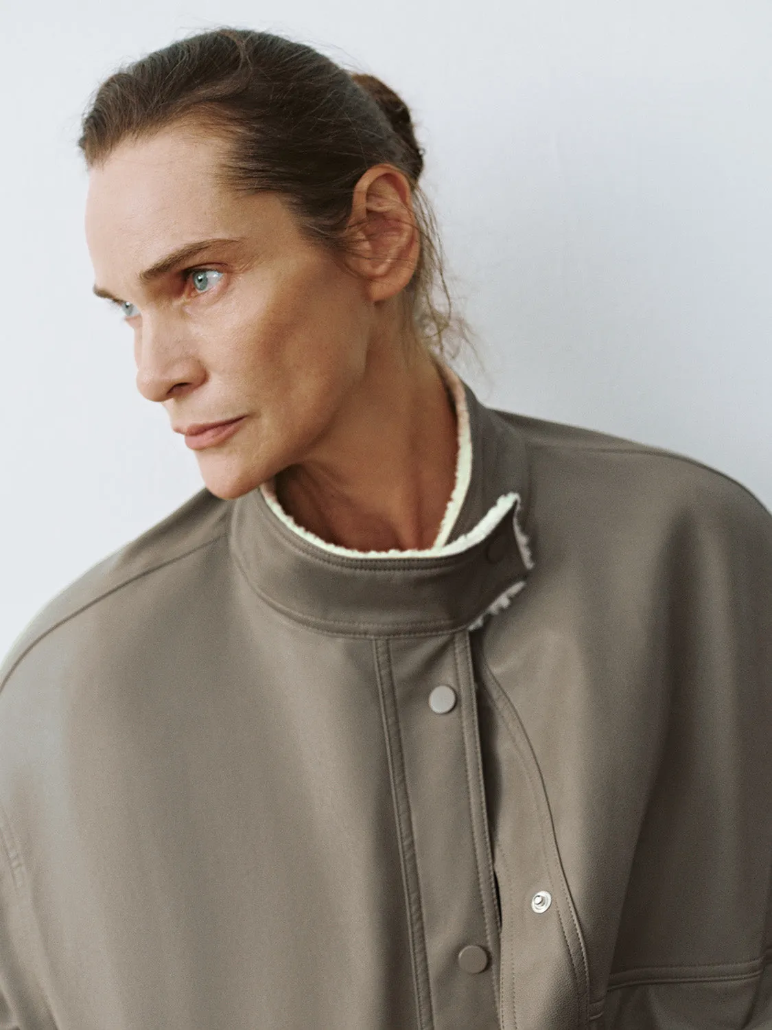 Leather Sherpa Lining Jackets sold by Urban Revivo product image thumbnail 5