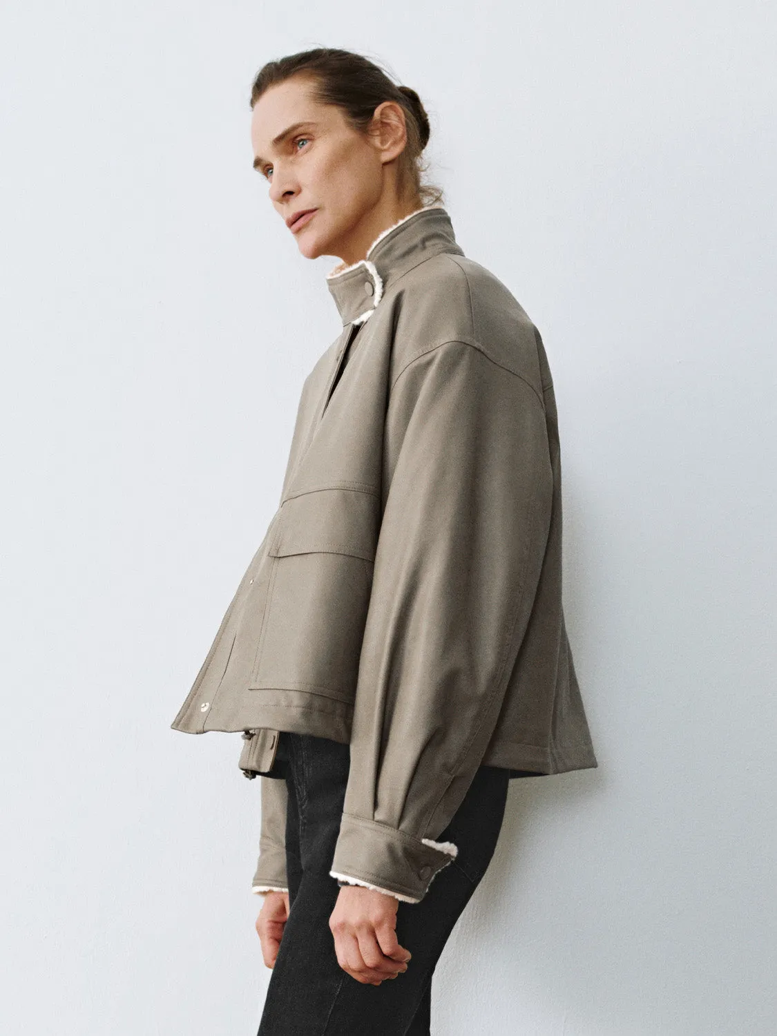 Leather Sherpa Lining Jackets sold by Urban Revivo product image thumbnail 2