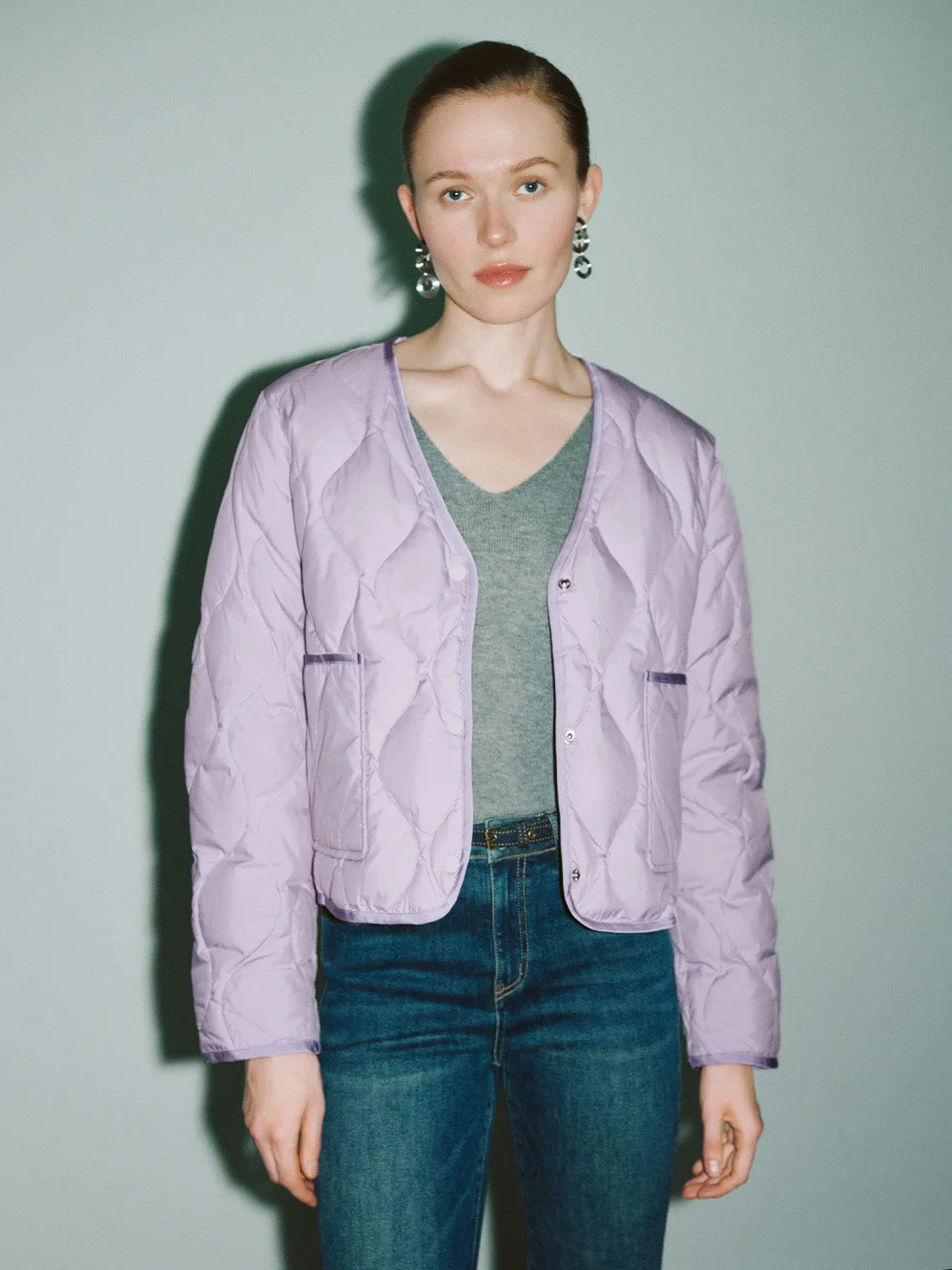 Lightweight Quilted Down Outerwear sold by Urban Revivo