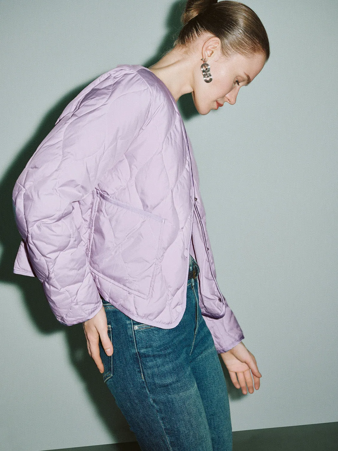 Lightweight Quilted Down Outerwear sold by Urban Revivo product image thumbnail 2