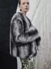 Loose Faux Fur Jackets sold by Urban Revivo